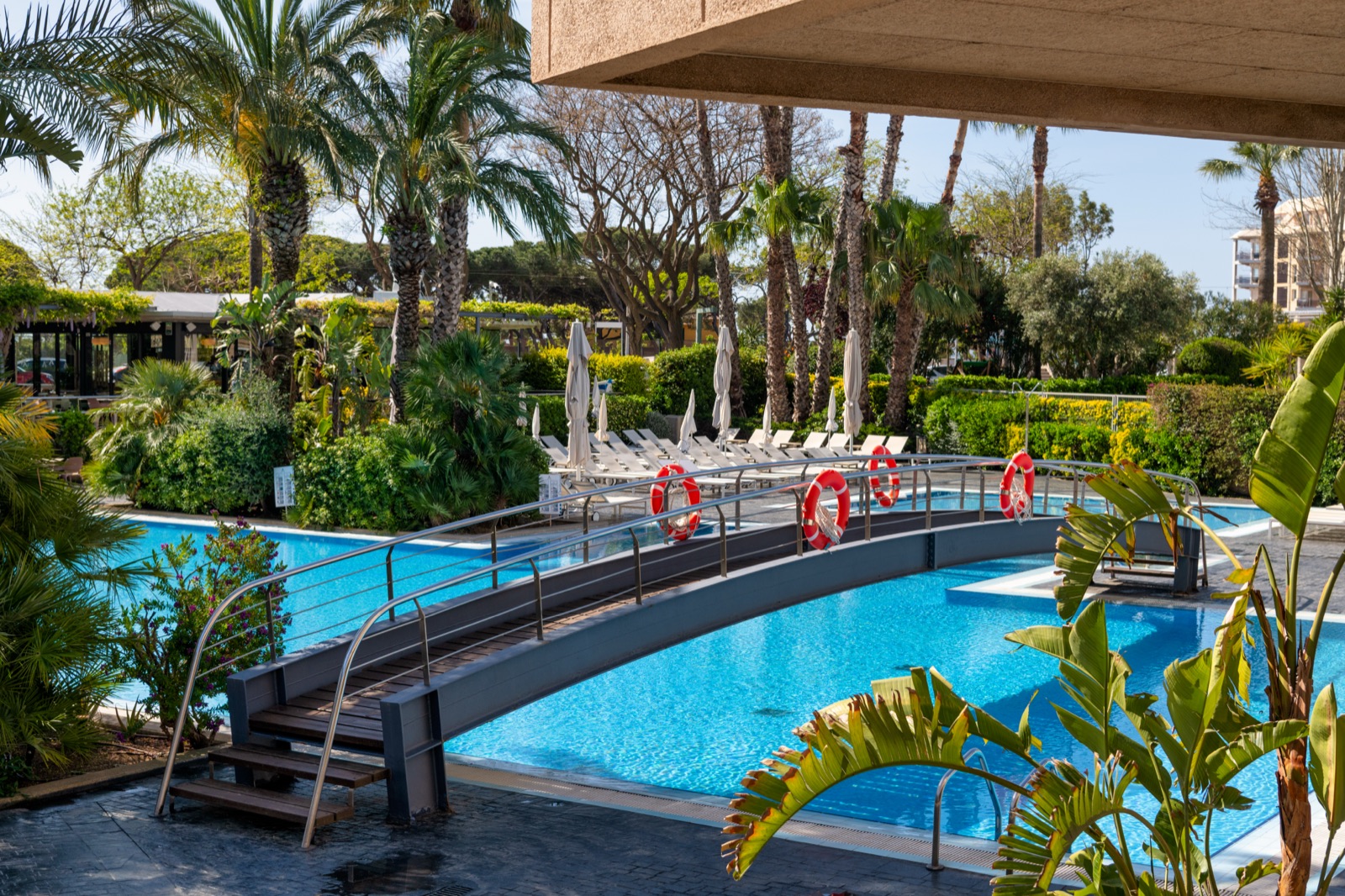 Las piscinas exteriores