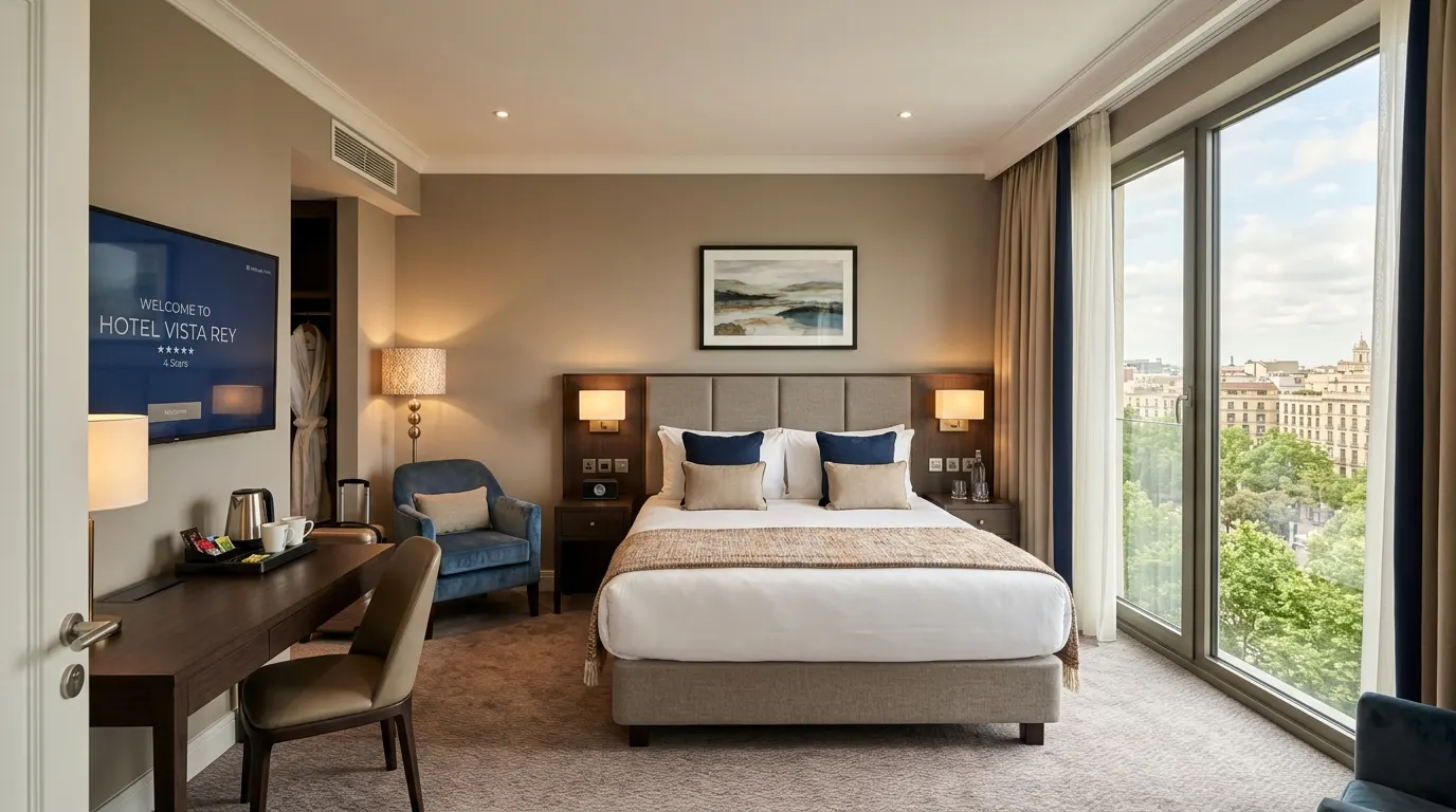 Habitación de hotel cerca de la salida